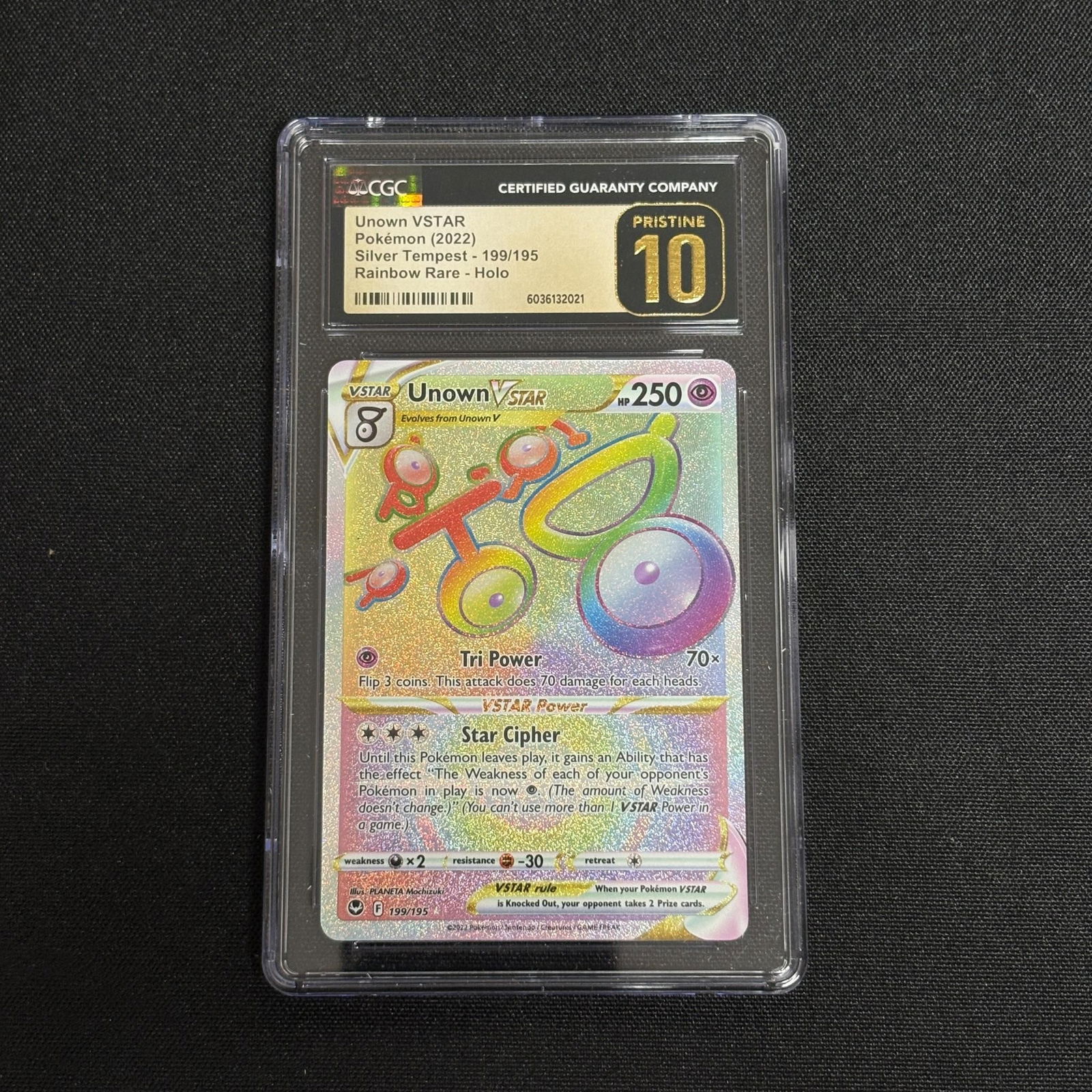 CGC P 10 Unown VSTAR Rainbow POP 14 (1 of 2)