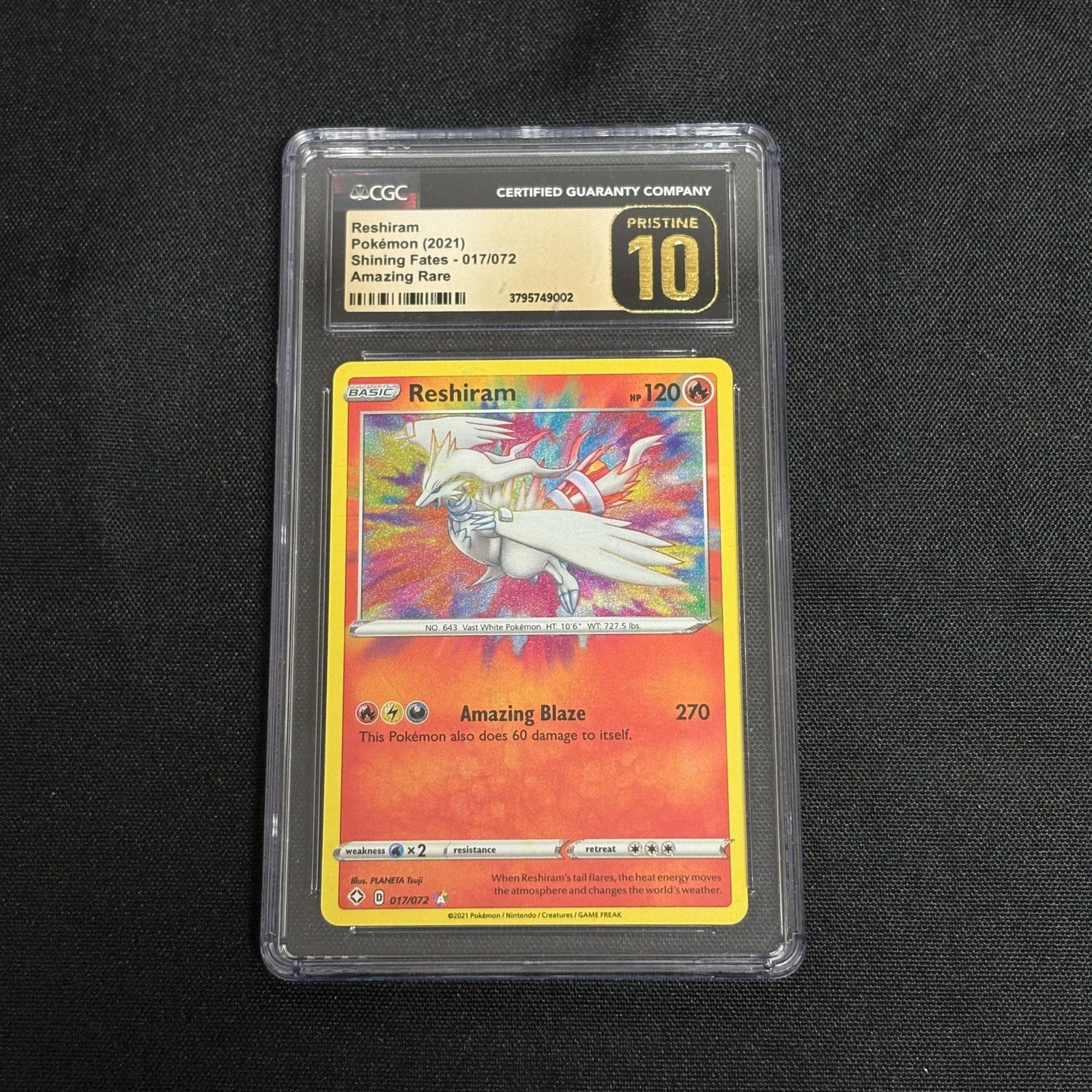 CGC P 10 Reshiram Amazing Rare (1 of 2)