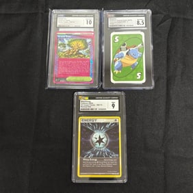 CGC Graded Pokemon Card lot, Blastoise