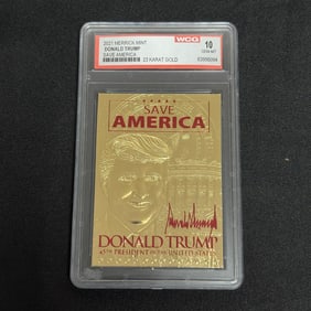 WCG 10 Donald Trump 23k Gold Card