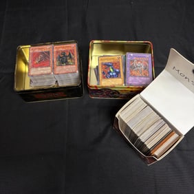 Vintage and Modern Yu-Gi-Oh Cards