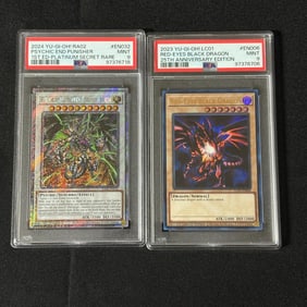 PSA 9 Yu-Gi-Oh Cards, Red Eyes BLK Dragon
