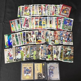 Football Cad lot Tony Hunt /50 Auto Card