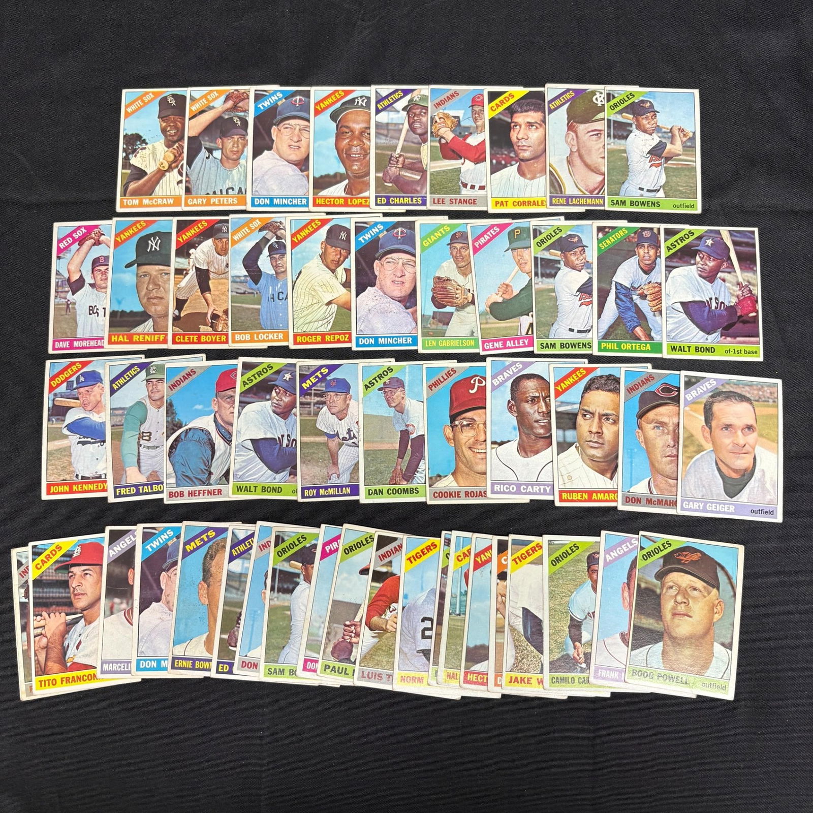 Large lot of 1966 Topps Baseball Cards (1 of 2)