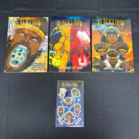 Black Lion & Cubs Menga w/ Limited Edition Cards