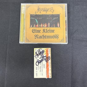 Venom Rock Band Signed Ticket & CD