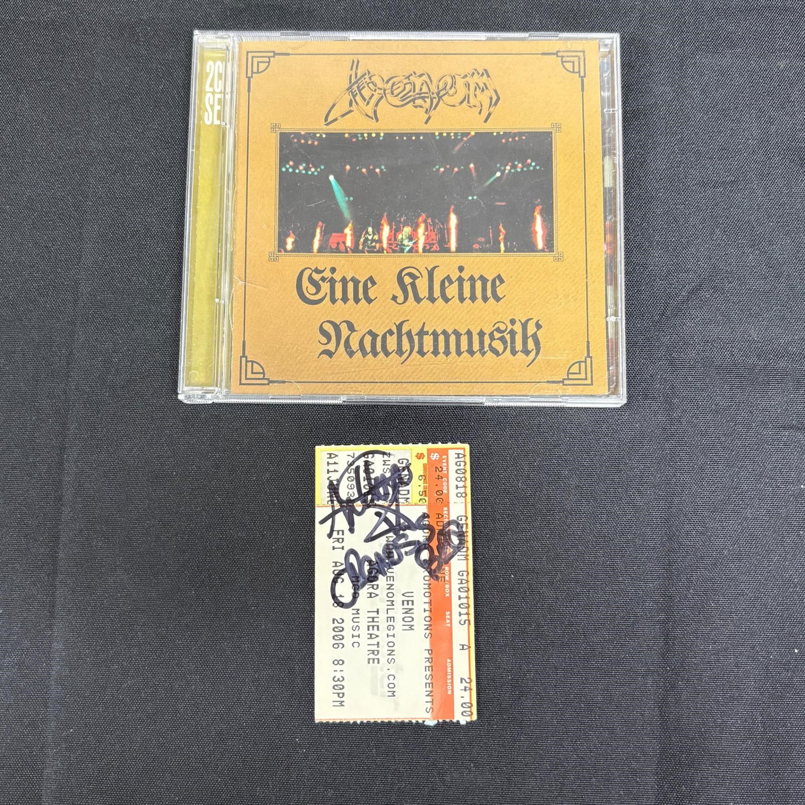 Venom Rock Band Signed Ticket & CD (1 of 2)