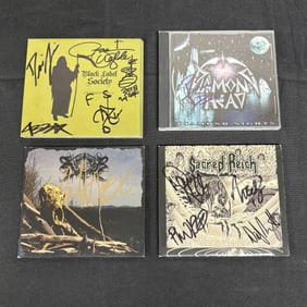 Lot of Metal Band Signed CDs