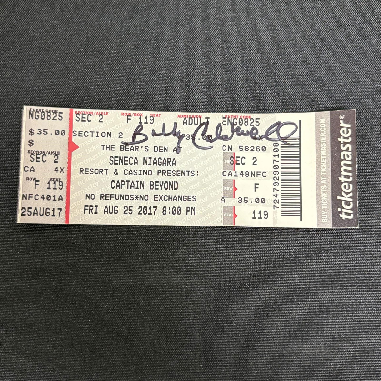 Concert Ticket Signed by Bobby Caldwell (1 of 1)