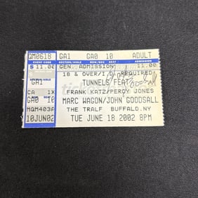 Concert Ticket Signed by John Goodsall