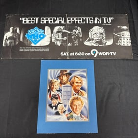 Dr. Who Vintage Promo & 'The Six Doctors' Signed