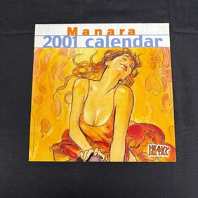 Unused 2001 Manara Heavy Metal Calendar