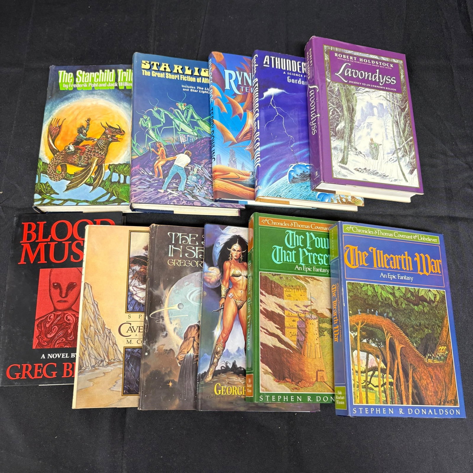 Lot of Hard Cover Fantasy Books: All items are sold as is. Please look at pictures carefully to determine what you believe are the condition of each lot. By choosing which card to use to register to bid, you authorize us to use the c