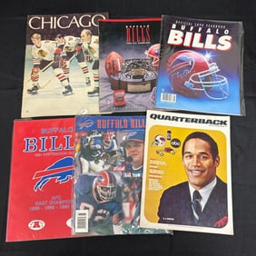 Sports Magazines, Bills, OJ Simpson +