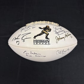 Multi Signed Heisman Special Edition Football