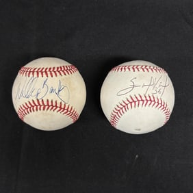 Willie Banks, Volquez Signed Baseballs