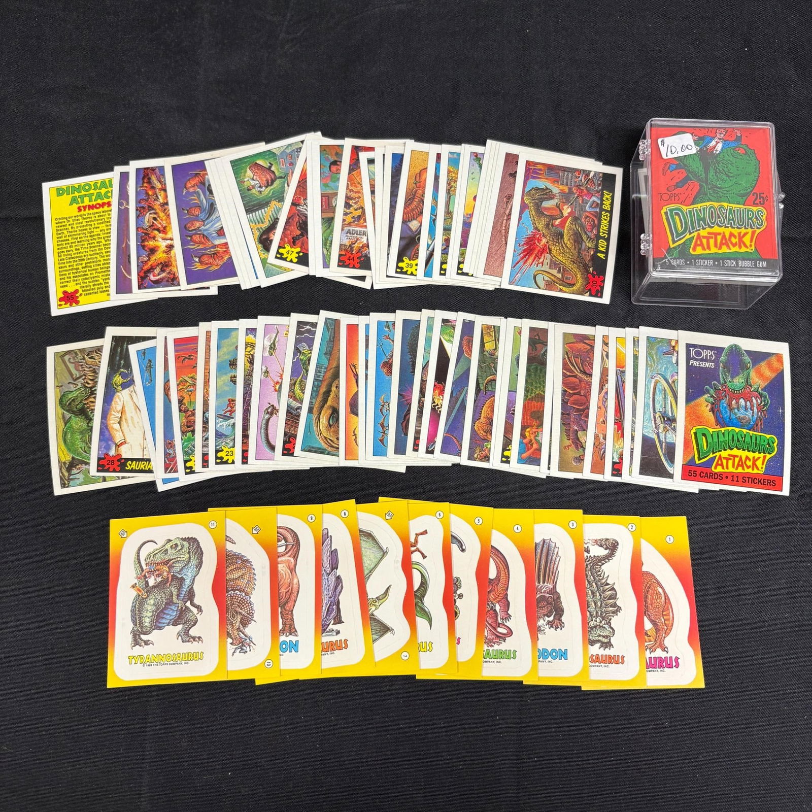 Complete Set of 1988 Topps Dinosaurs Attack Cards (1 of 2)