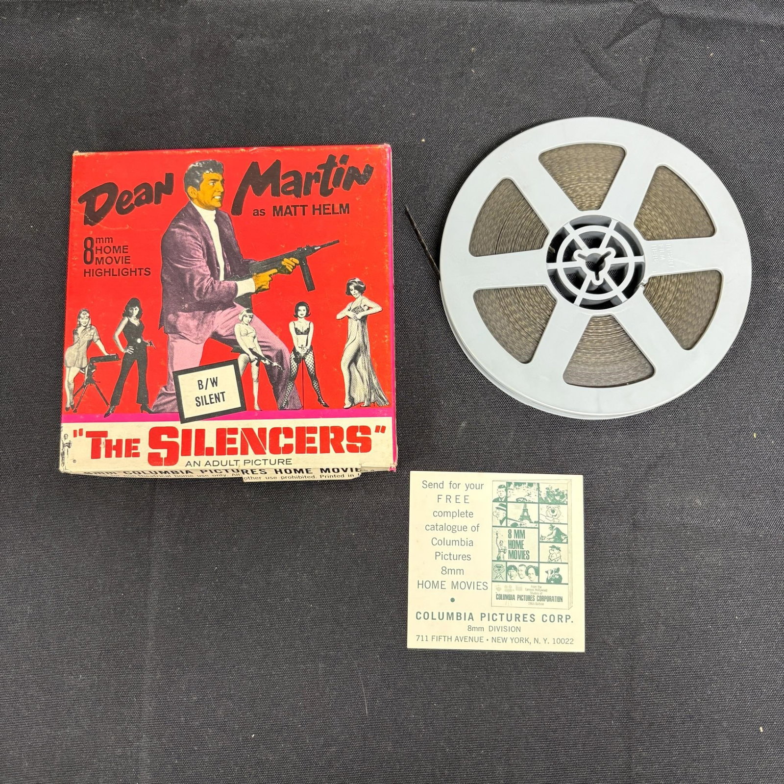 Dean Martin in 'The Silencers' 8mm Home Movie: All items are sold as is. Please look at pictures carefully to determine what you believe are the condition of each lot. By choosing which card to use to register to bid, you authorize us to use the c
