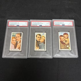 PSA Graded Film Related Vintage Tobacco Cards