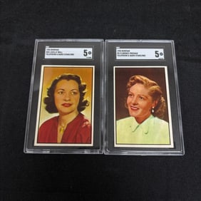 SGC Graded 1953 Bowman TV & Radio Stars Cards