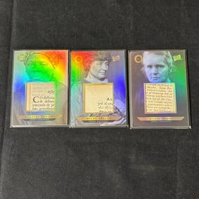 Tubman, Keller, Curie Relic Cards