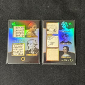 Double, Triple Relic Cards, Lincoln, Jefferson +