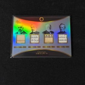 Quad Relic Card JP Morgan, Rockefeller, ++
