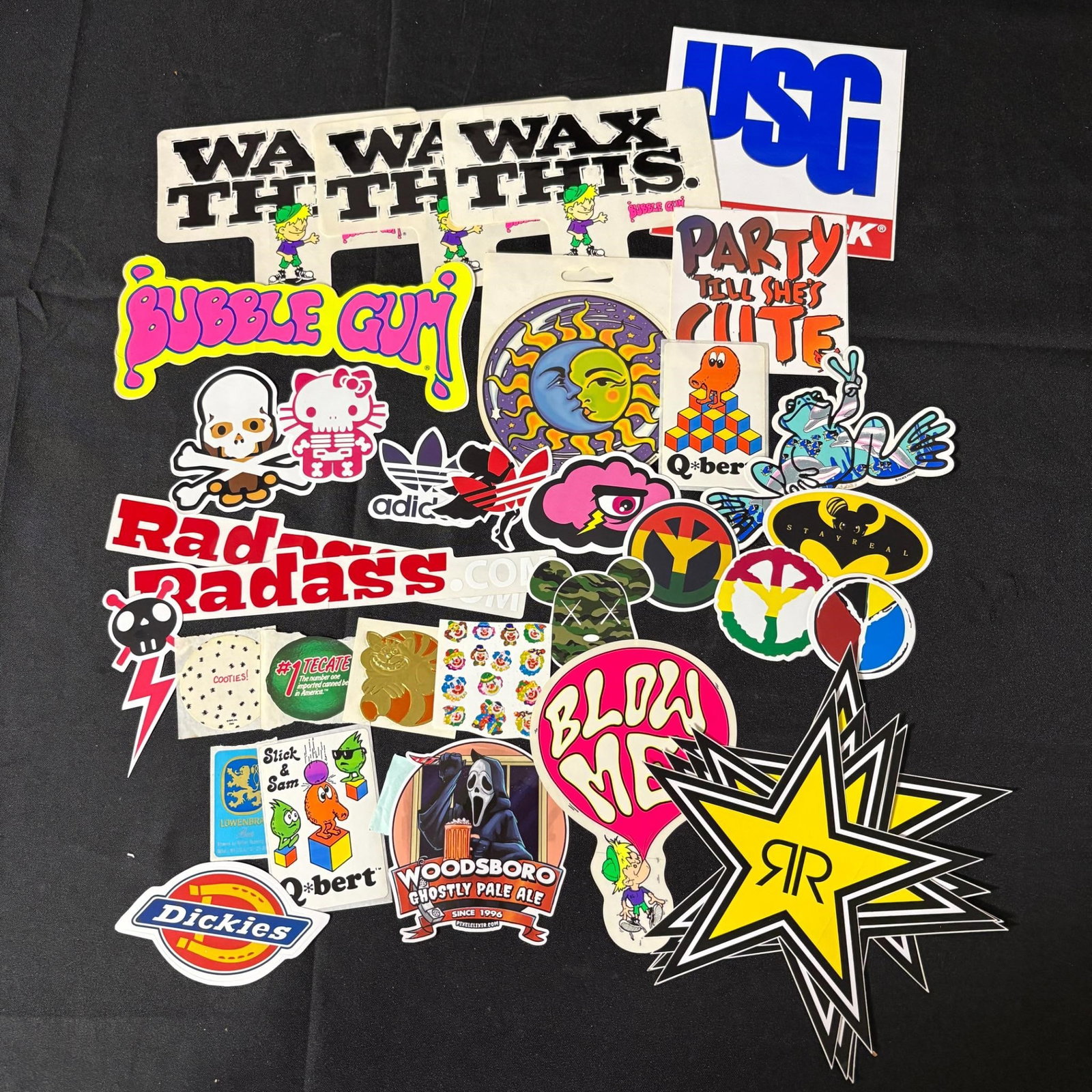 Older Sticker Lot, Rockstar Energy, ++: Wax This Bubble Gum Stickers, ++ All items are sold as is. Please look at pictures carefully to determine what you believe are the condition of each lot. By choosing which card to use to register to b
