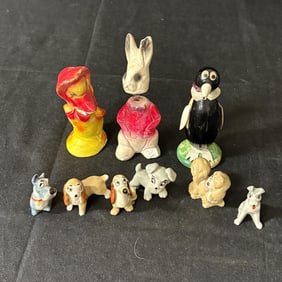 Vintage Disney Lady and the Tramp Glass figures