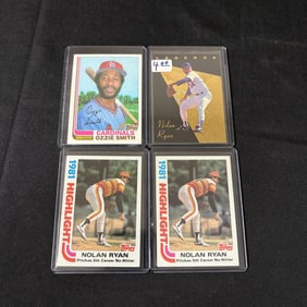 Ozzie Smith, Nolan Ryan Baseball Cards