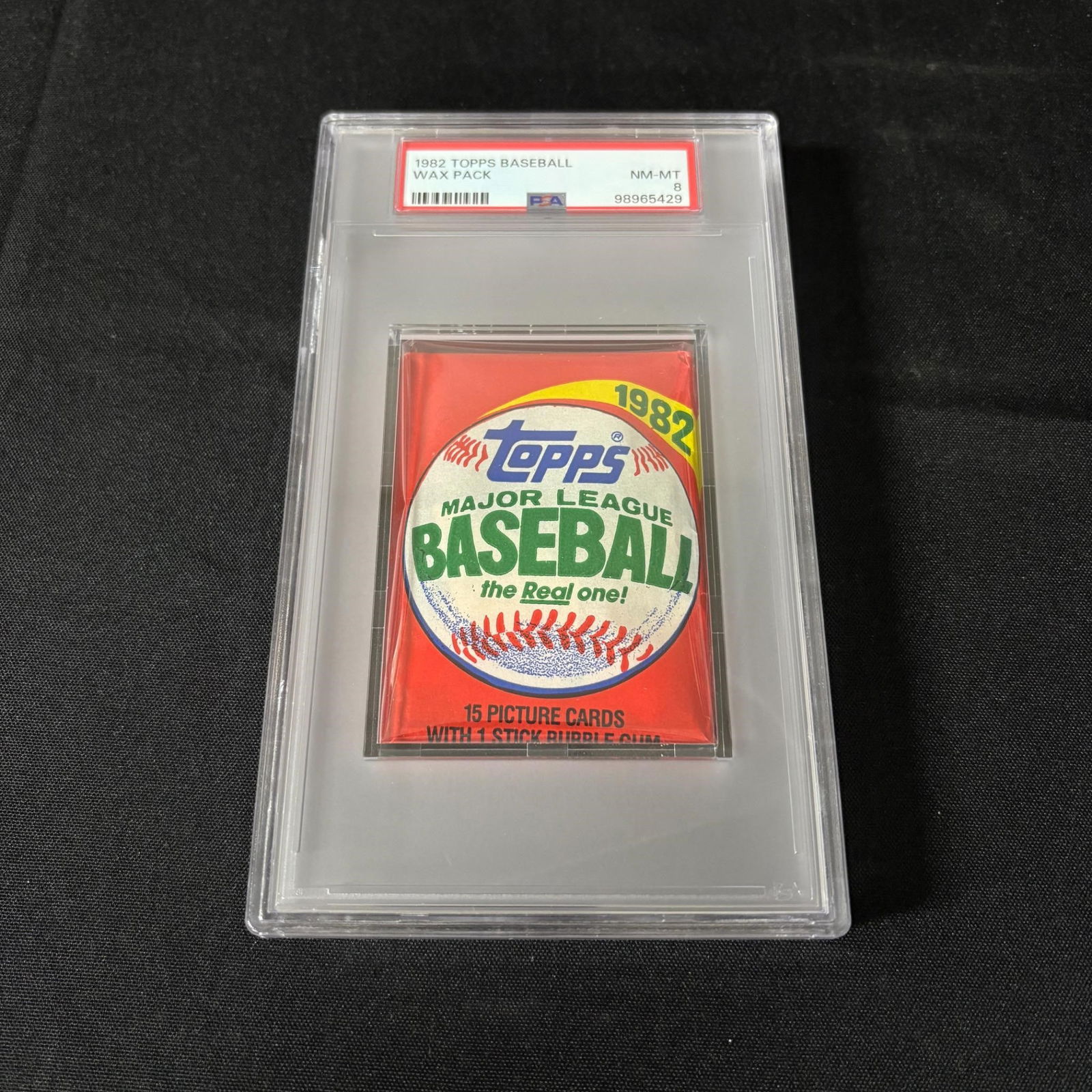 PSA 8 Topps Baseball 1982 Wax Pack (1 of 2)