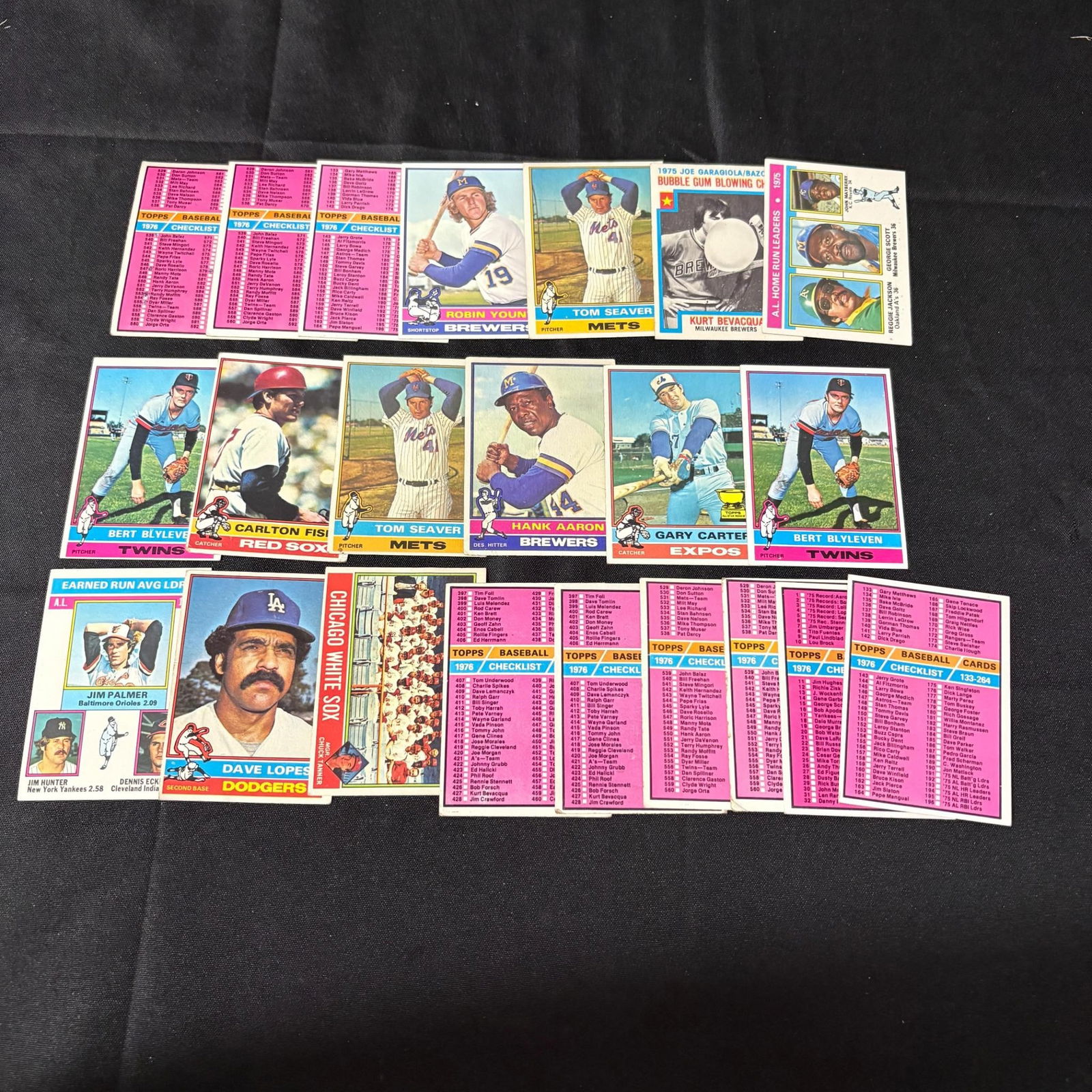 1976 Topps Baseball Cards, Tom Seaver,Fisk + (1 of 2)