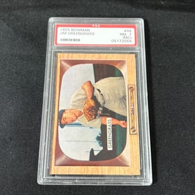 PSA 7 MC Jim Greengrass 1955 Bowman