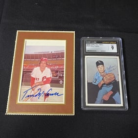 Tim Mccarver & Gary Peters Signed 8X10 Color Photo