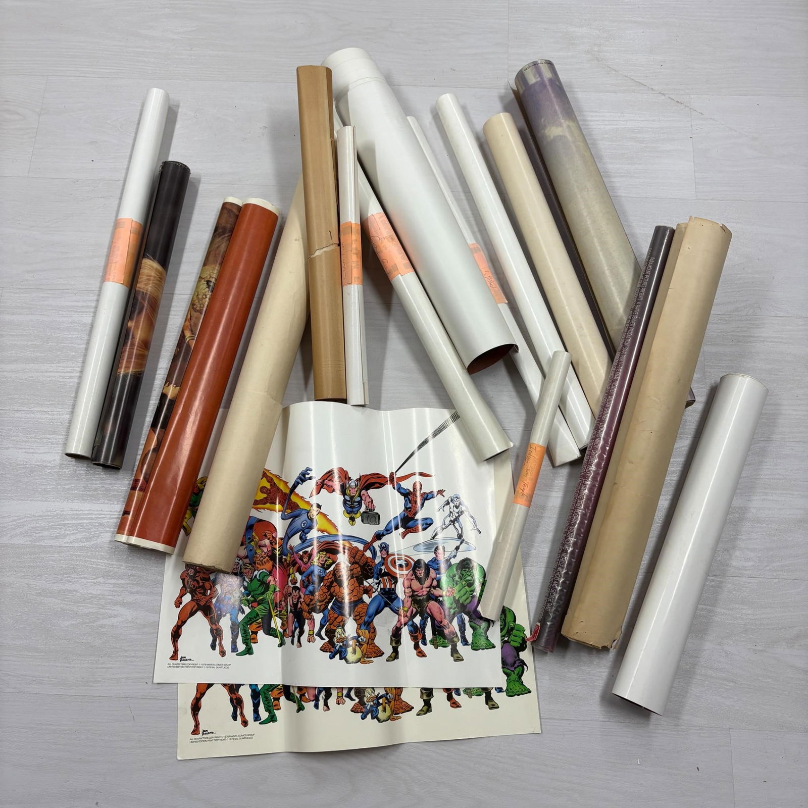 Large Vintage Poster Lot, Models, Marvel + (1 of 5)