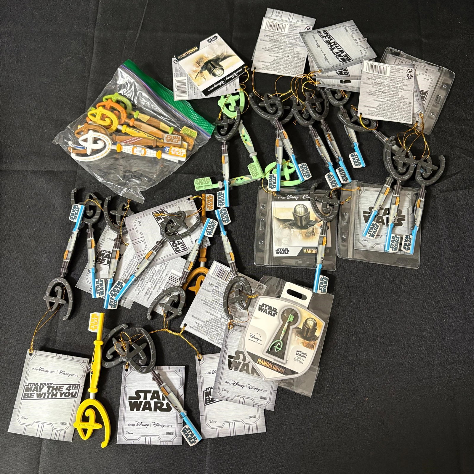 Star Wars Disney Key lot, w Tags: All items are sold as is. Please look at pictures carefully to determine what you believe are the condition of each lot. By choosing which card to use to register to bid, you authorize us to use the c