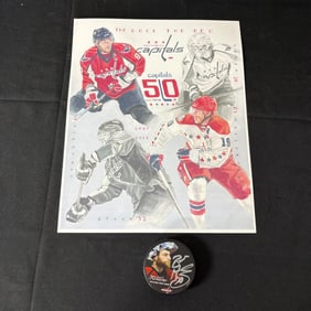 Capitals 50 years Promo, and Signed Puck