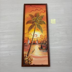 Sunset Painting Signed by the Artist