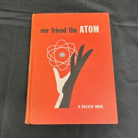 1956 Disney's Our Friend Atom HC Book RARE