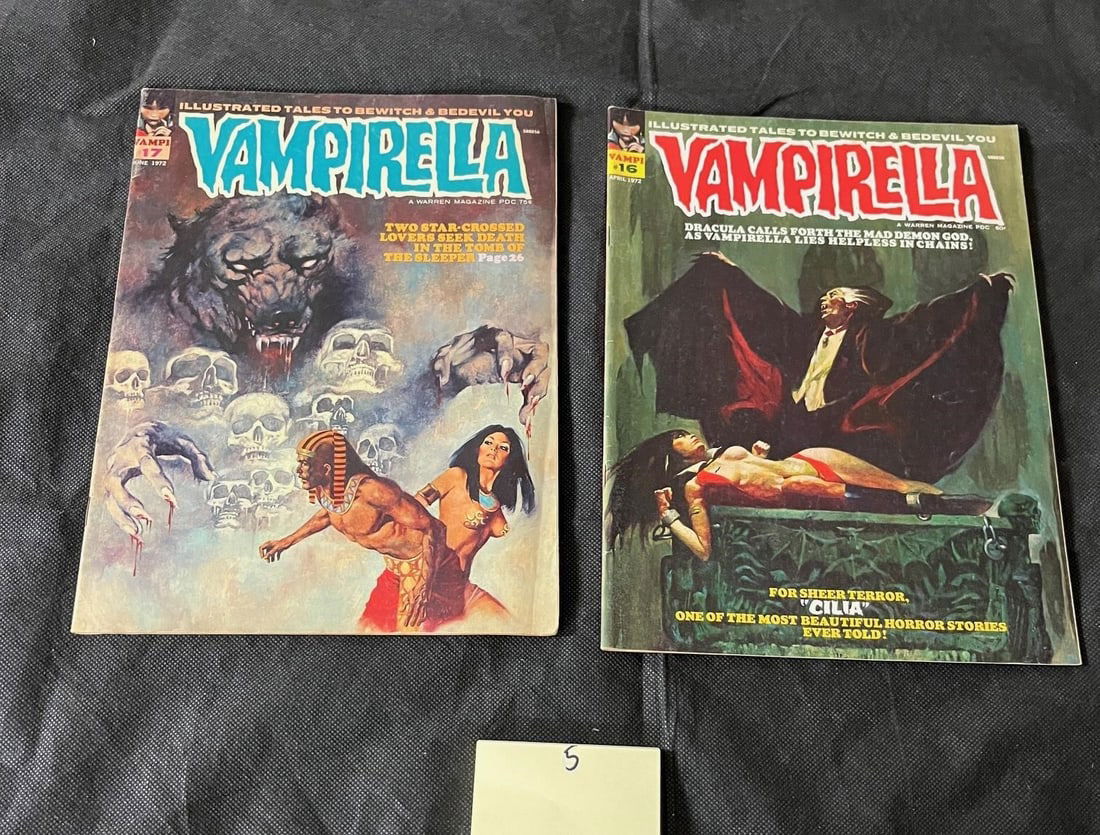 Vampirella 16 & 17 Warren Magazine Series Lot (1 of 2)