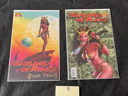 Warlord of Mars Dejah Thoris 3 & 4 w/Variant: We offer in person or virtual previews of auction lots up until the day before the auction. All items are sold as is. Please look at pictures carefully to determine what you believe are the