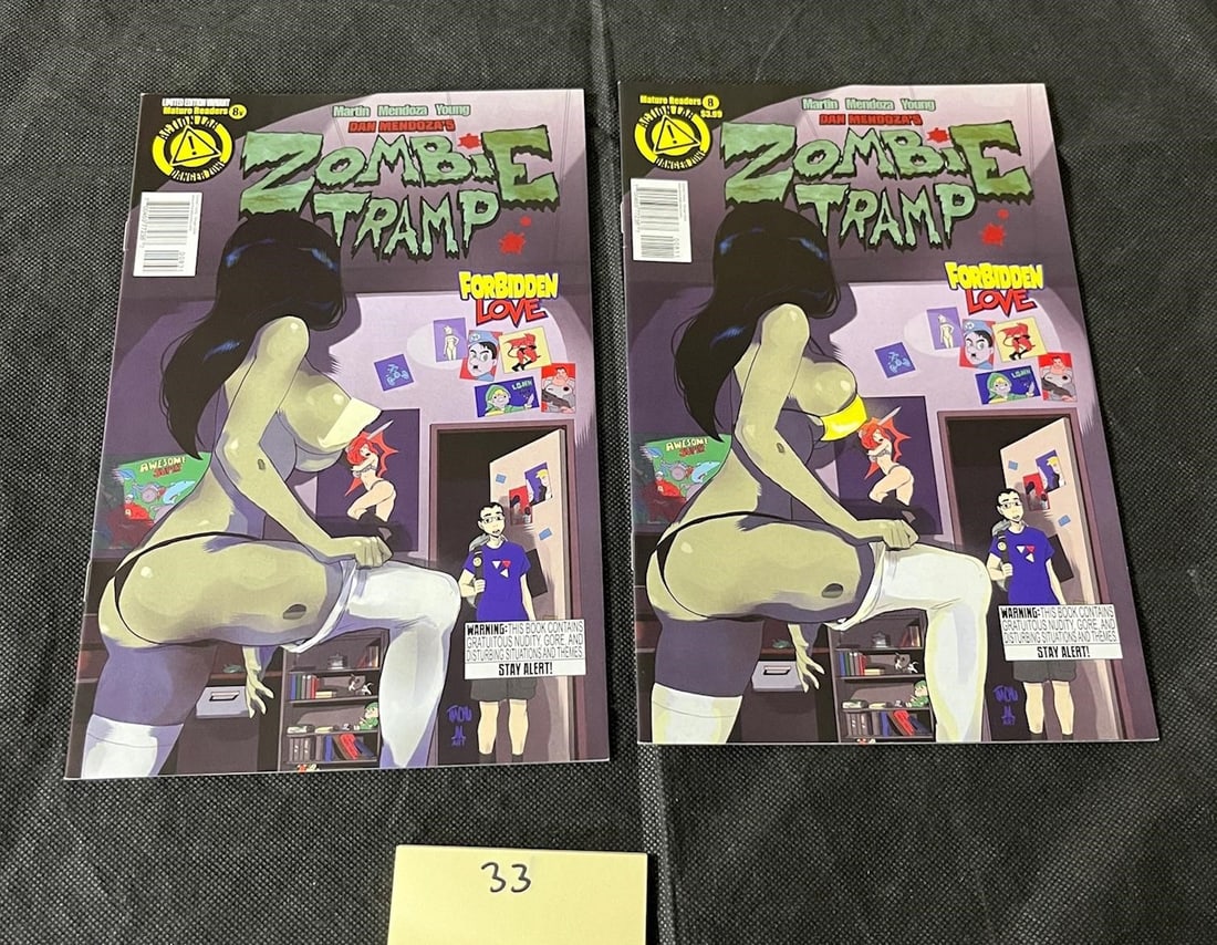 Zombie Tramp 8 Mrs. Robinson Homage Covers: We offer in person or virtual previews of auction lots up until the day before the auction. All items are sold as is. Please look at pictures carefully to determine what you believe are the condition 