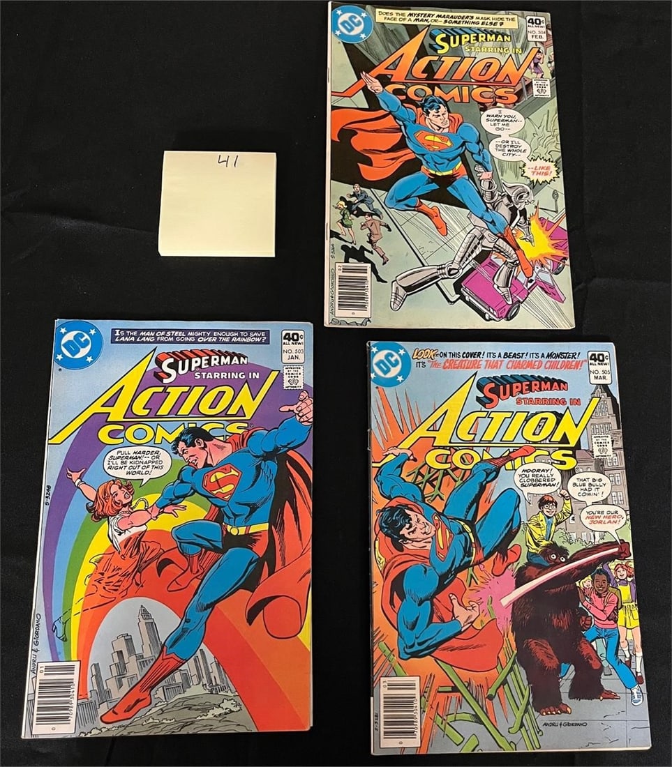Action Comics 503, 504, 505 Mark Jeweler Variants (1 of 3)