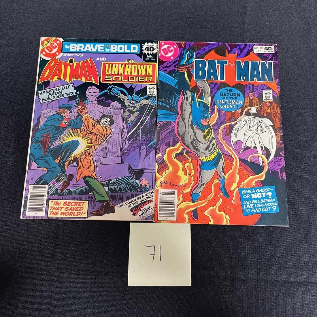 Batman 319 & BB Mark Jeweler Variants DC Bronze: We offer in person or virtual previews of auction lots up until the day before the auction. All items are sold as is. Please look at pictures carefully to determine what you believe are the condition 