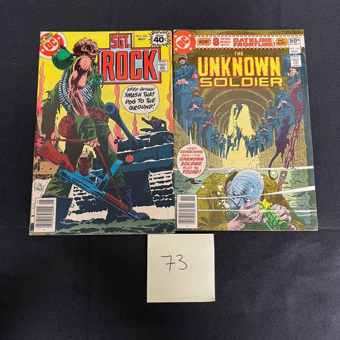 Sgt. Rock & Unknown Soldier Mark Jeweler Comics (1 of 2)