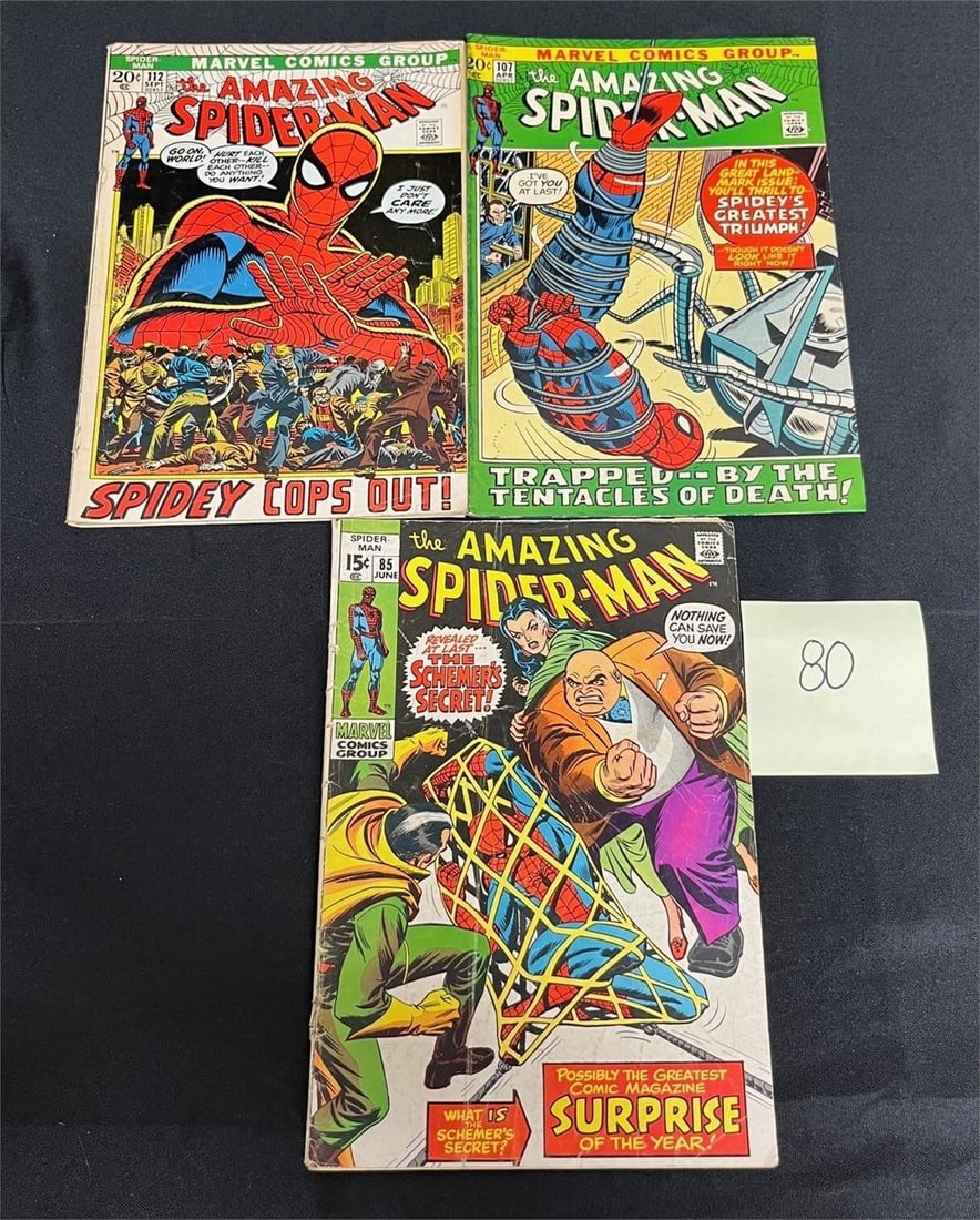 Amazing Spider-man 85, 107 & 112 (1 of 4)