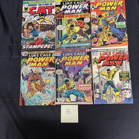 Power Man & Cat Marvel Bronze Age Comic Books