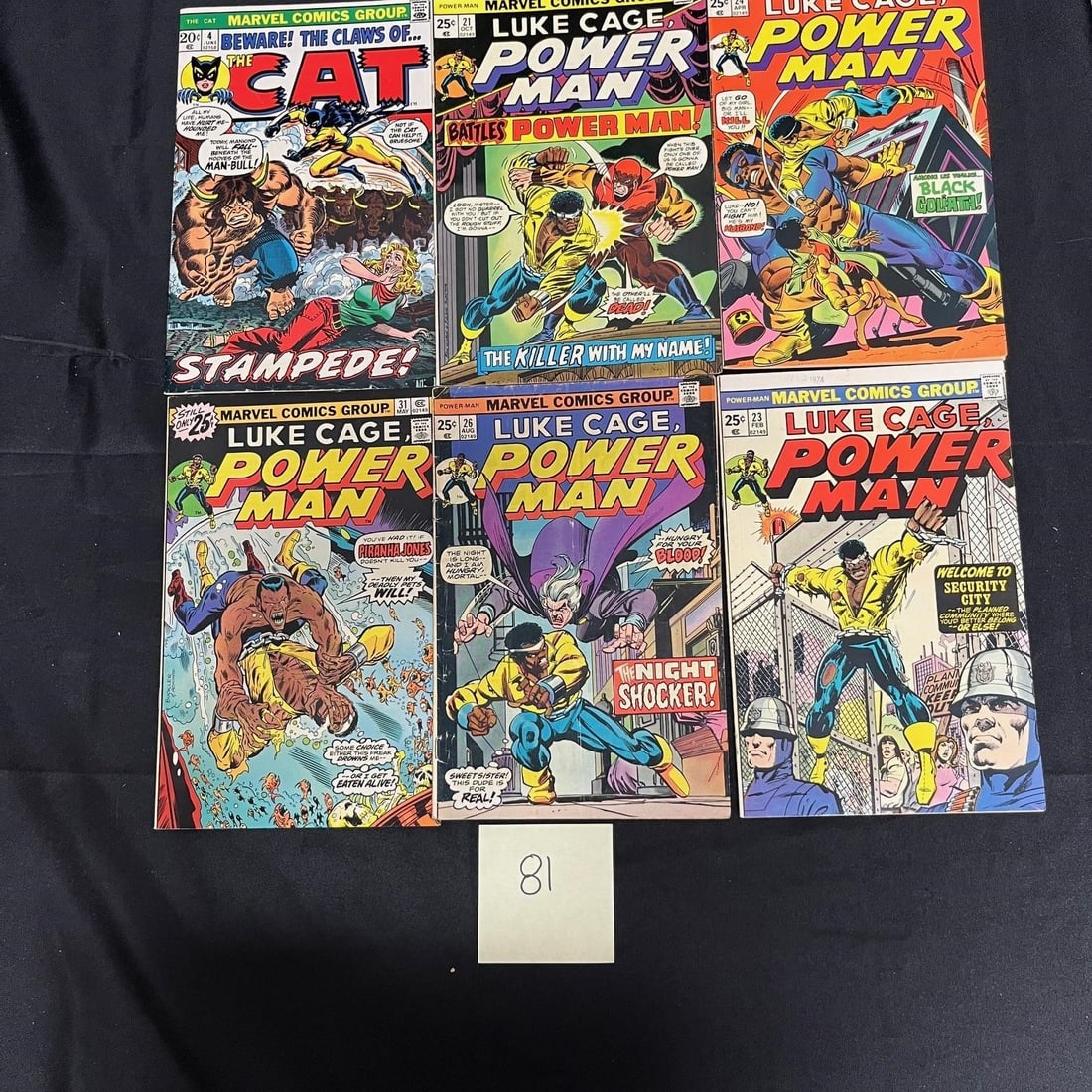 Power Man & Cat Marvel Bronze Age Comic Books (1 of 4)