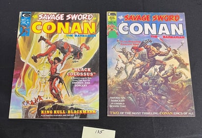 Savage Sword of Conan 1 & 2 Boris Covers!