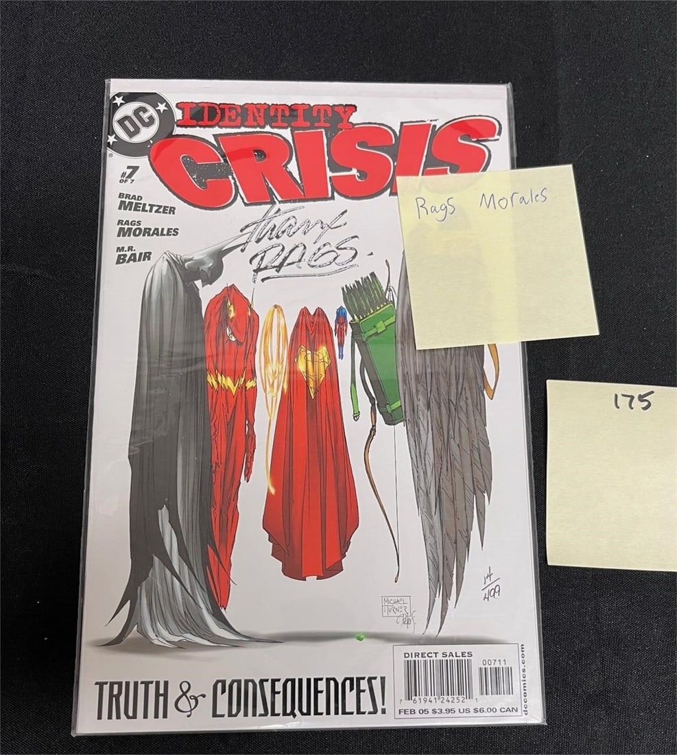 Rags Morales Signed DC Identity Comic w/ DF COA (1 of 2)